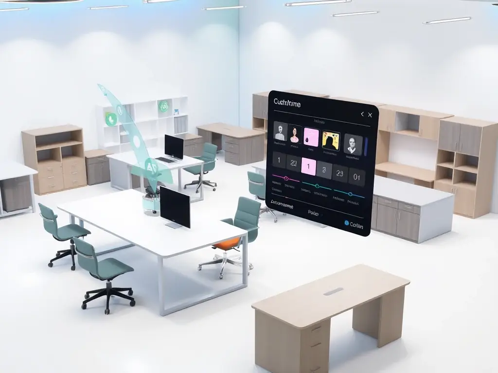 A 3D rendering of customizable RTA furniture designs, highlighting the flexibility and innovation in OEM solutions.