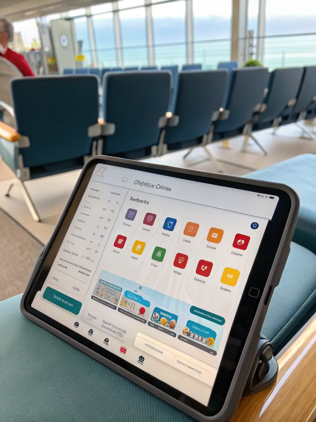 A photorealistic rendering of a user customizing a chair using a 3D product configurator, showcasing the platform's interactive design tools.